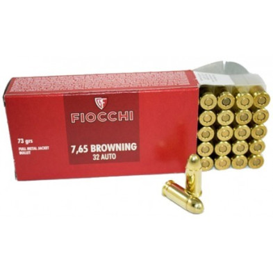Munición FIocchi 7,65 Brow.FMJ 73 Grains Munición FIocchi 7,65 Brow.FMJ 73 Grains