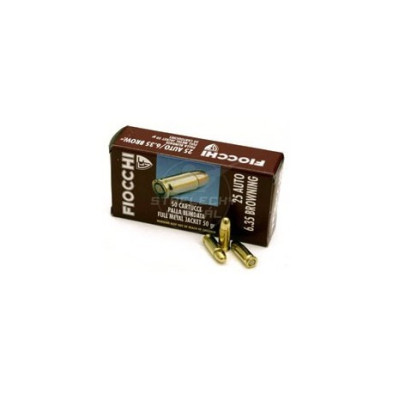 Munición Fiocchi 6,35 Brow. FMJ 50 Grains Munición Fiocchi 6,35 Brow. FMJ 50 Grains