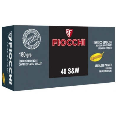 Munición Fiocchi Top Target 40 S& W Punta Plomo 180 Grains