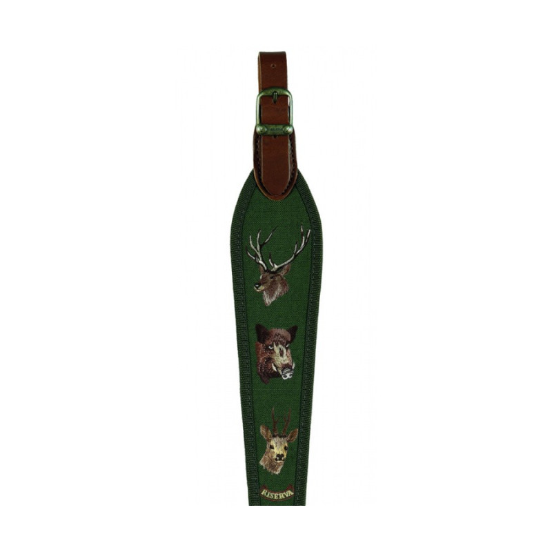 Correa Riserva Cordura Verde 3 Animales