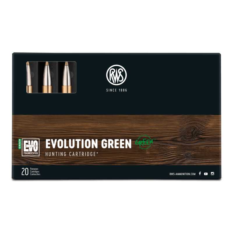 Munición RWS 7 MM Rem.Mag. EVO GREEN 127 grains