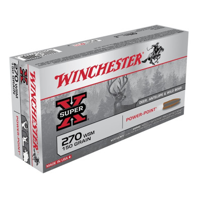 Munición Wnchester 270 WSM Power Point 150 grains Munición Wnchester 270 WSM Power Point 150 grains